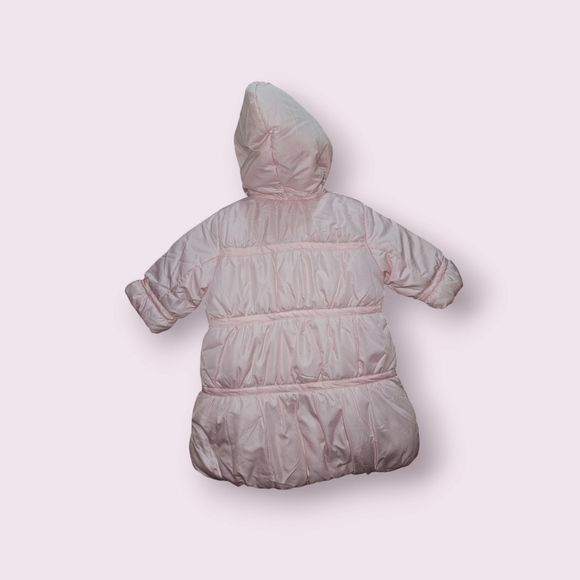 Rothschild Puffer Bunting Snowsuit Size 0-6 Months Pink Ice New - Picture 2 of 11
